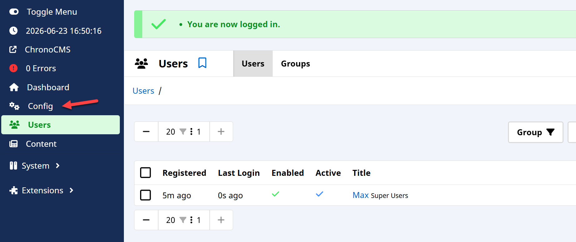 How to setup your ChronoCMS website image 7